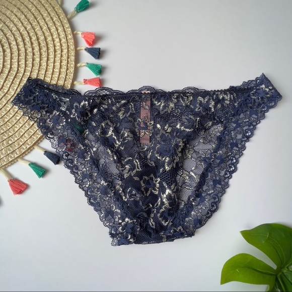 Victoria's Secret Dream Angels Allure Shine Cheekini Panty Ensign Large NEW - Picture 7 of 7